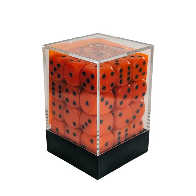Chessex Chessex Opaque Orange/black W6 12mm Set