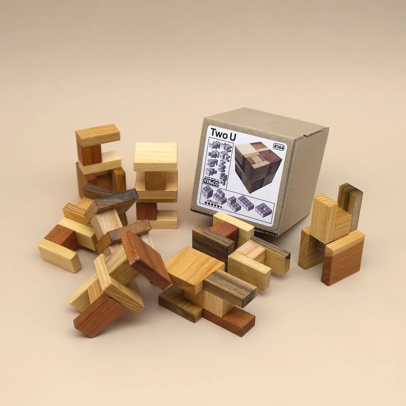 TWO U - schwieriges Interlocking-Puzzle