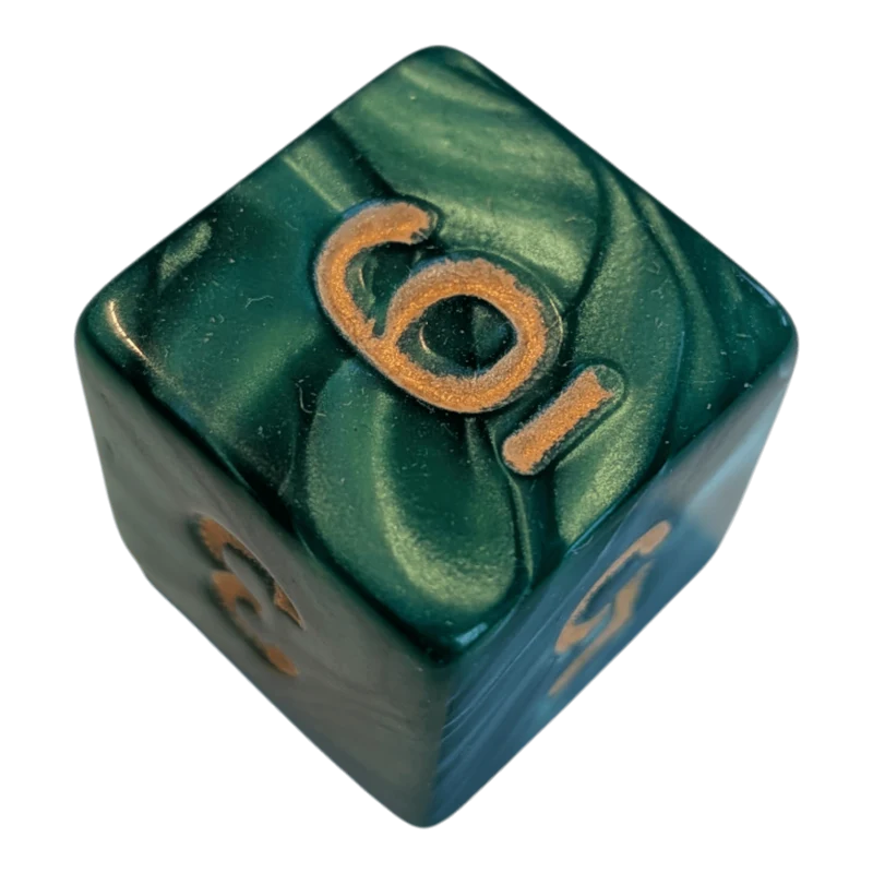 Perlmutt W6 grün/gold