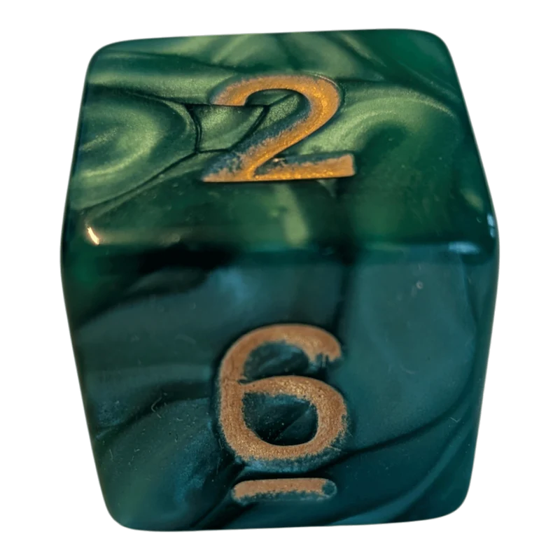 Perlmutt W6 grün/gold