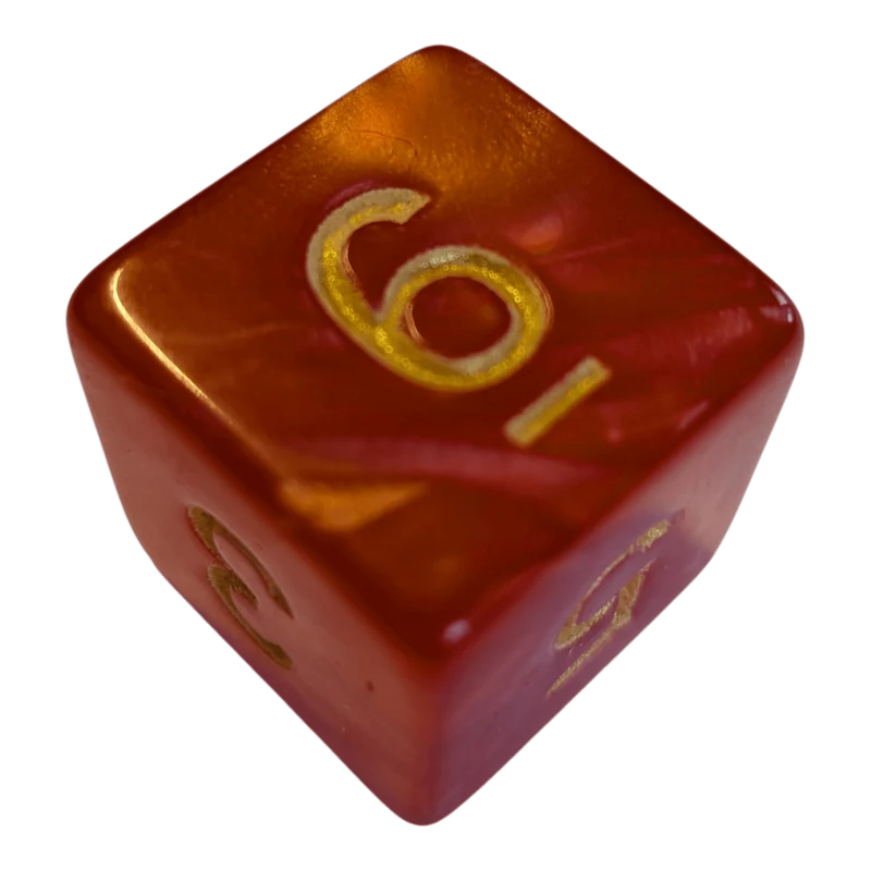 Perlmutt W6 rot/gold