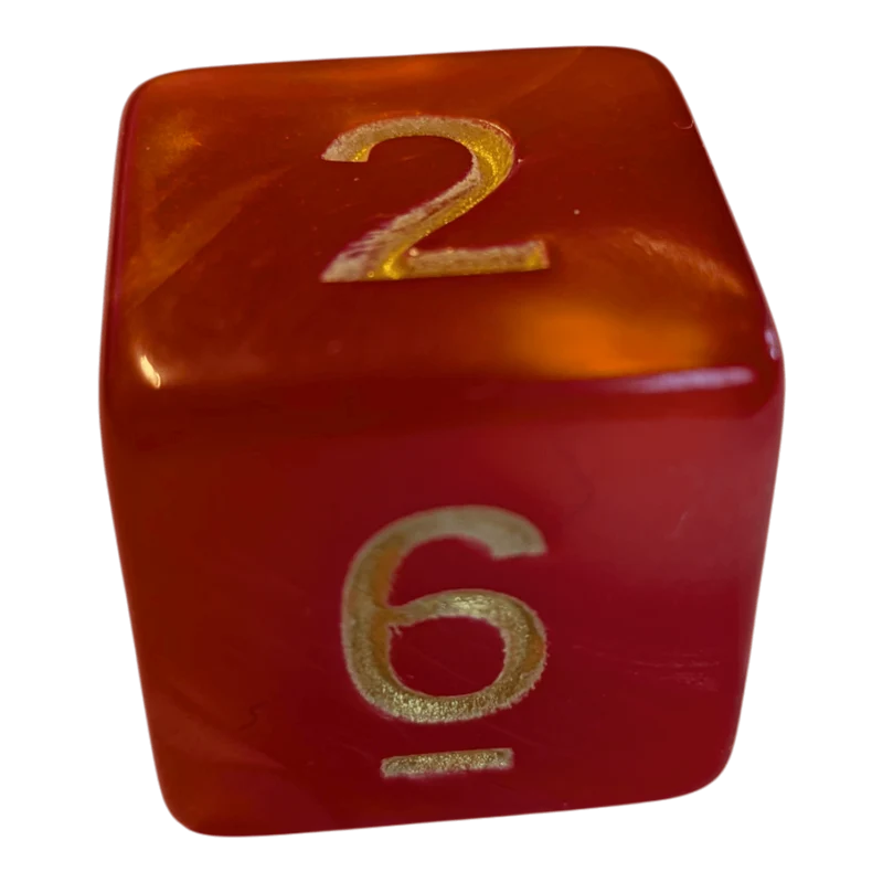 Perlmutt W6 rot/gold