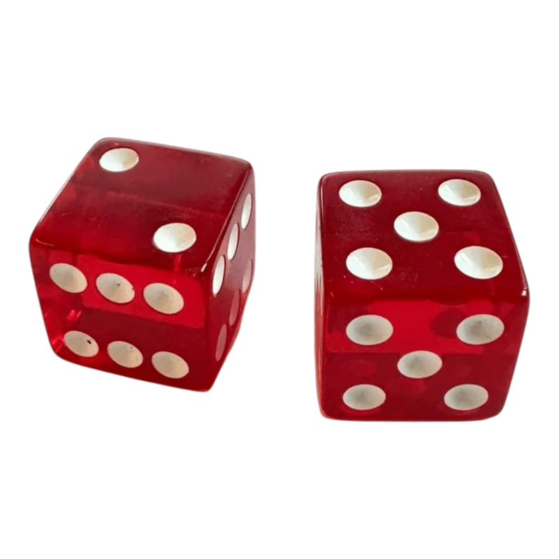 Gezinkte Würfel W6 Rot