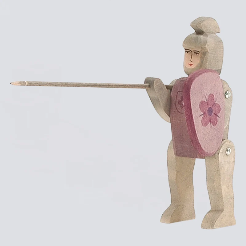 Ostheimer Holzfigur Ritter reitend rot