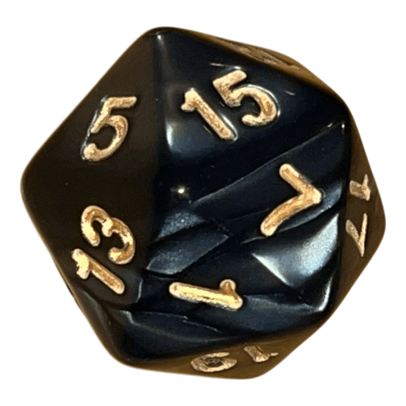 Perlmutt W20 in schwarz