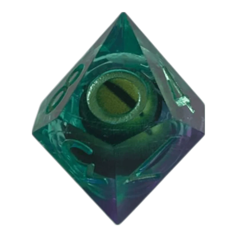 Drachenaugen-Würfel Blau-Lila W10