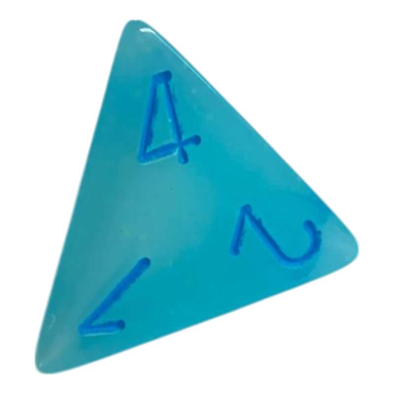 W4 Chessex Gemini Pearl Turquoise White/Blue