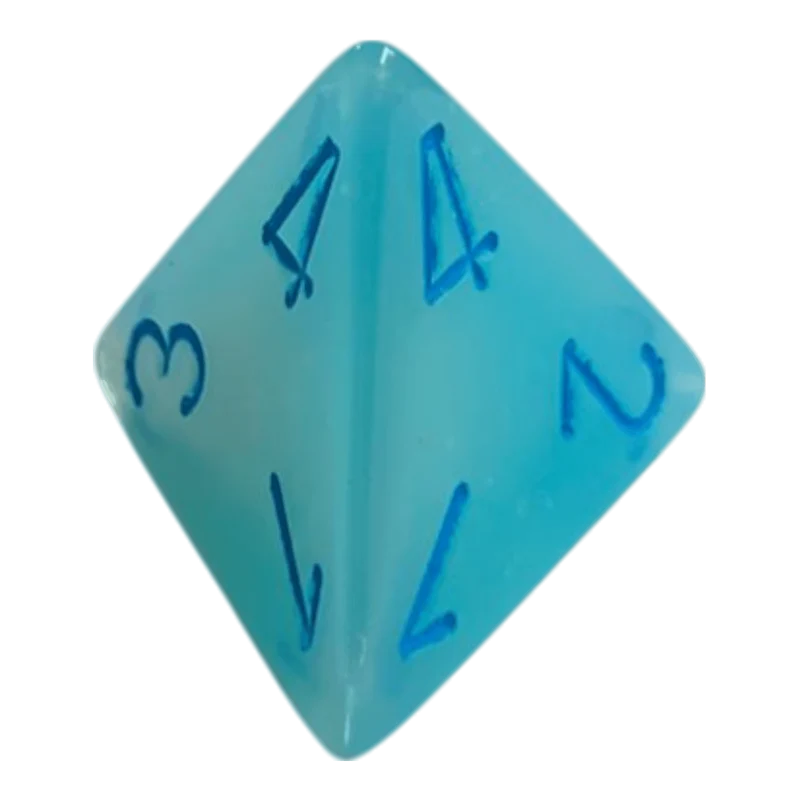 W4 Chessex Gemini Pearl Turquoise White/Blue