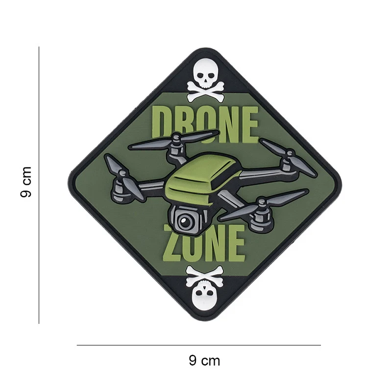 Patch 3D PVC Drone zone skull & bones