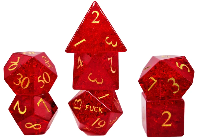 Glaswürfel Critcrack red Special Edition