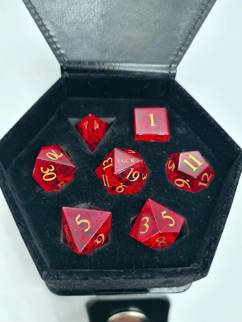 Glaswürfel Critcrack red Special Edition