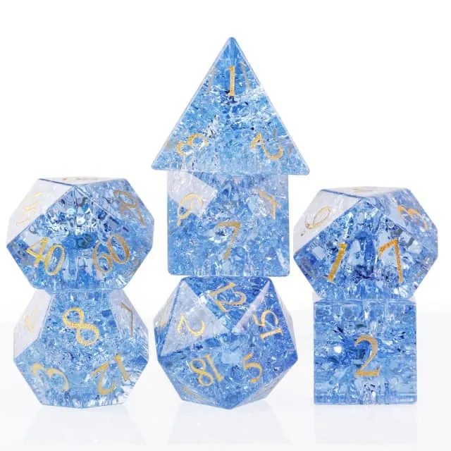 Glaswürfel Critcrack blue
