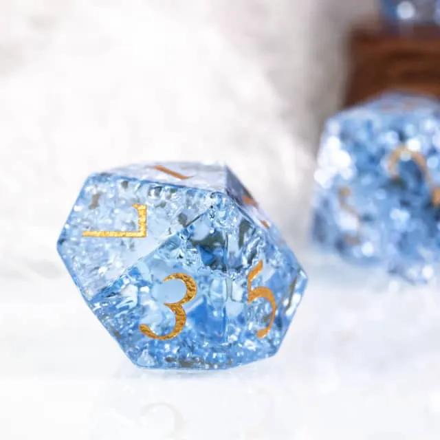 Glaswürfel Critcrack blue