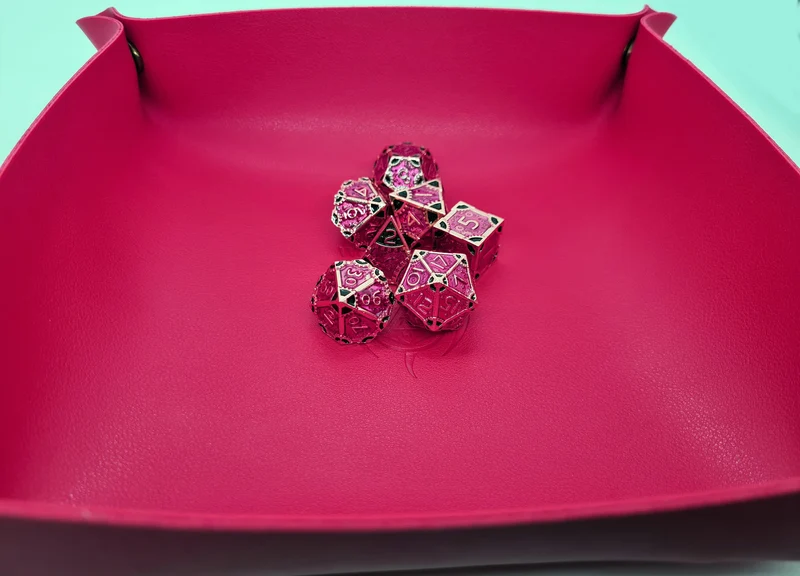 Würfelteller pink