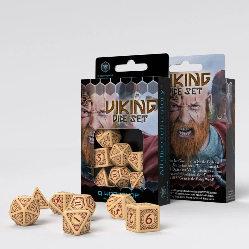 Viking Beige & Burgundy