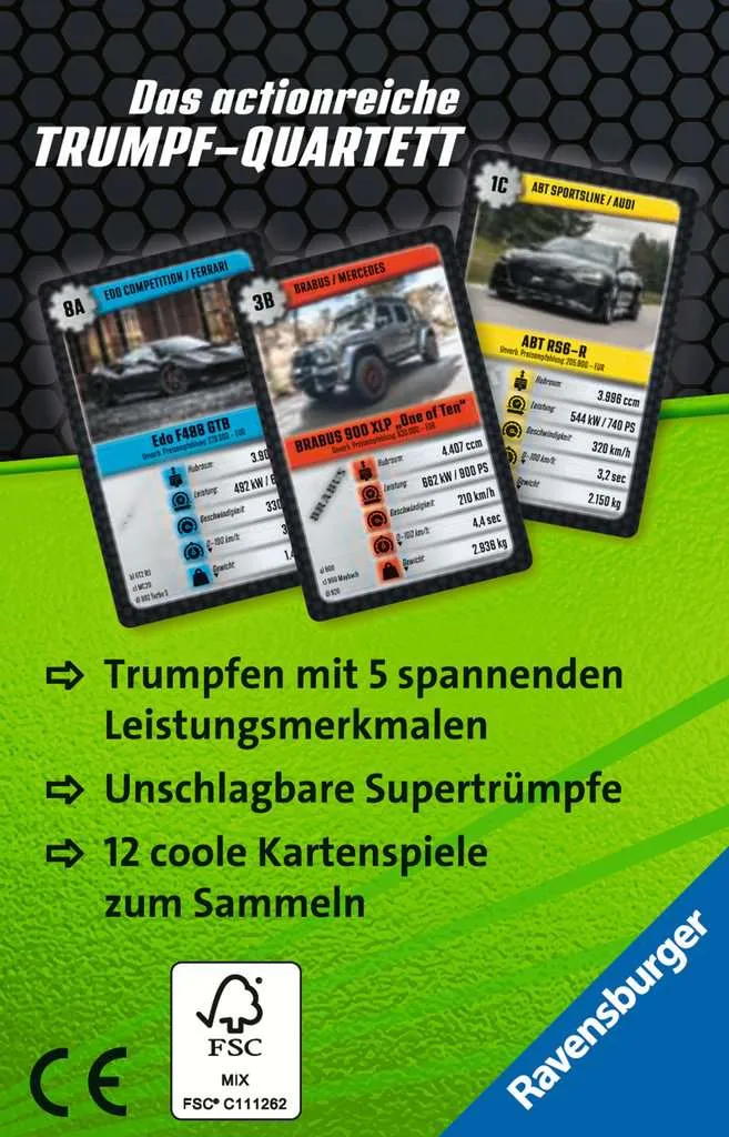Kartenspiel Supertrumpf Car Tuning – getunte Fahrzeuge