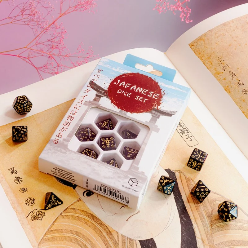 Japanese Dice Set - Serie mit Kanji Ziffern