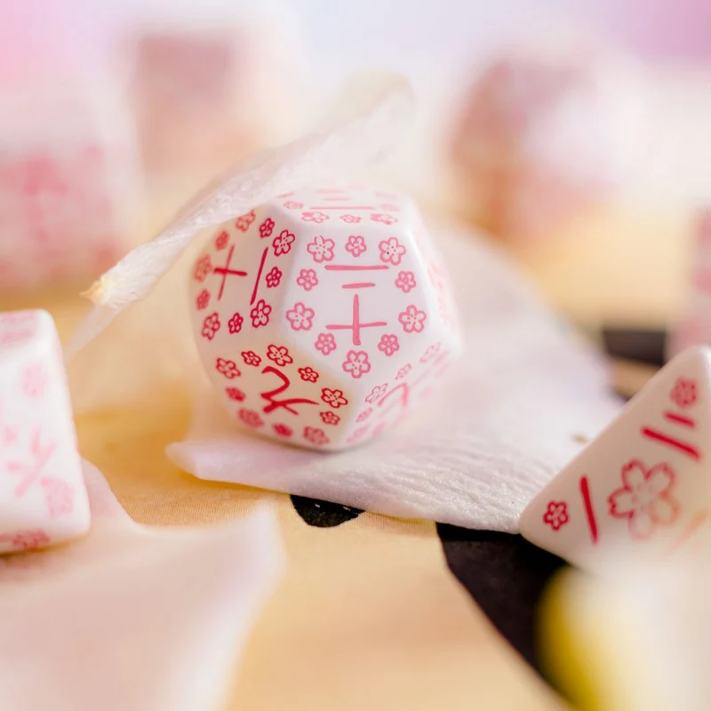 Japanese Dice Set - Serie mit Kanji Ziffern