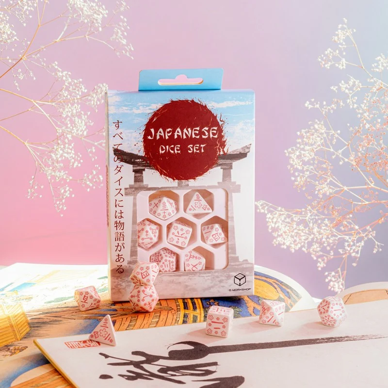 Japanese Dice Set - Serie mit Kanji Ziffern