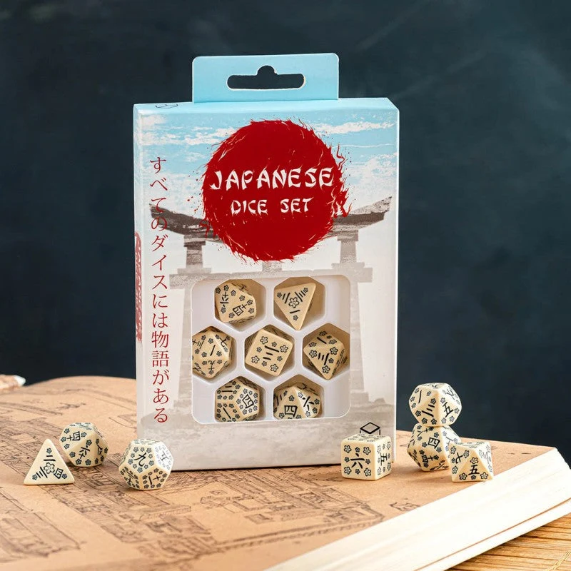 Japanese Dice Set - Serie mit Kanji Ziffern