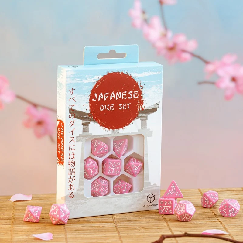 Japanese Dice Set - Serie mit Kanji Ziffern