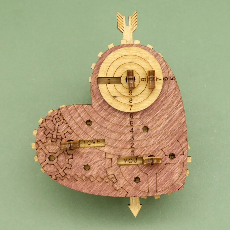 TIN WOODMANS HEART - schöne Knobelbox