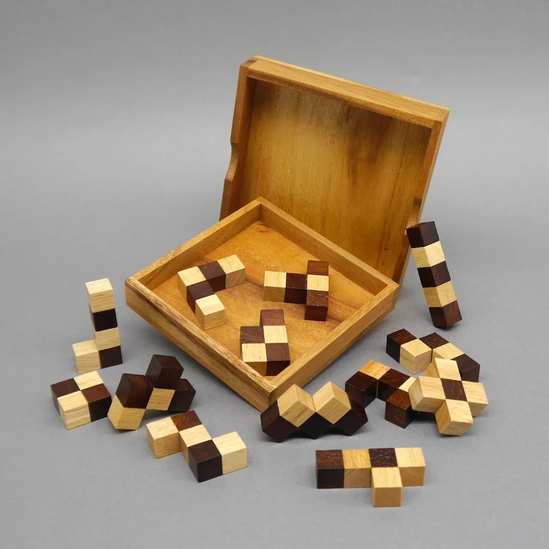 SCHACHBRETT-PUZZLE - edles Knobelspiel