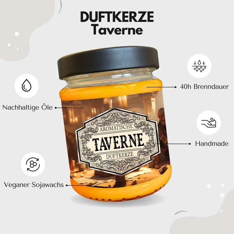 Duftkerze Taverne mit Überraschungswürfel