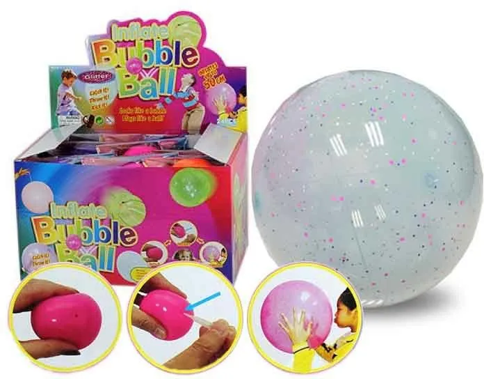 Fun Ball Glitter – aufblasbarer Ball bis 50 cm