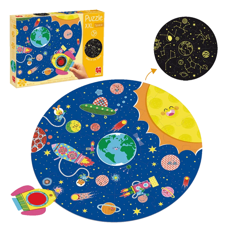 Goula XXL Space Puzzle – Leuchtendes Lernpuzzle