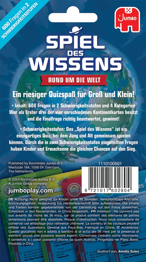 Spiel des Wissens – Rund um die Welt Kartenspiel