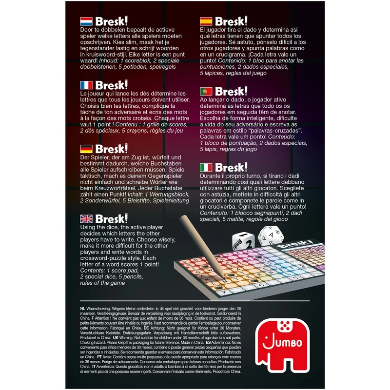 Bresk! – Taktisches Wort- und Würfelspiel