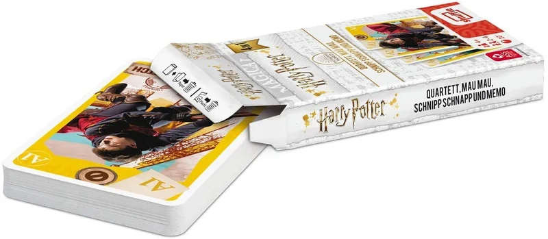 Kartenspiel Harry Potter 4in1 – Quartett, Mau Mau, Schnipp Schnapp & Memo