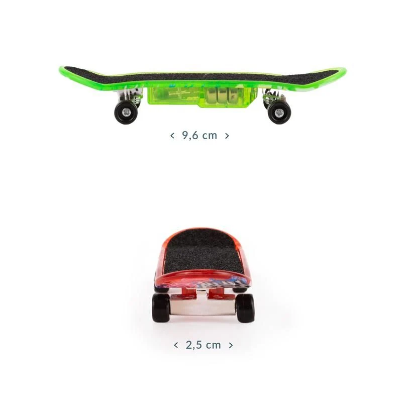LED Finger-Skateboard – beleuchtetes Mini-Skateboard, 4-fach sortiert