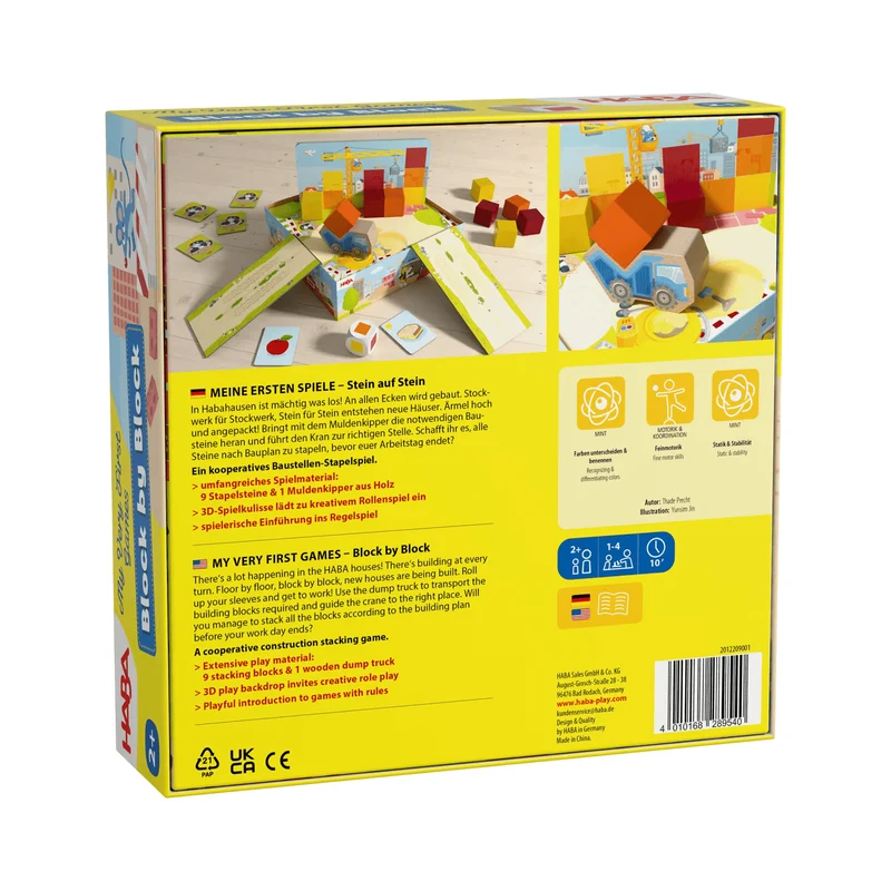 HABA Meine ersten Spiele – Stein auf Stein Holzspiel
