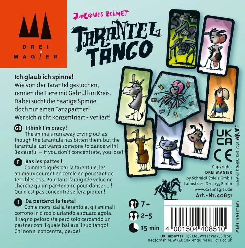 Drei Magier: Tarantel Tango, Kartenspiel