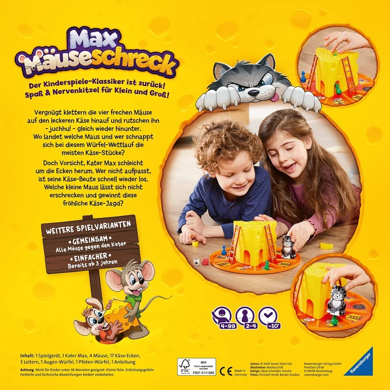 Max Mäuseschreck ab 4 Jahren – Ravensburger