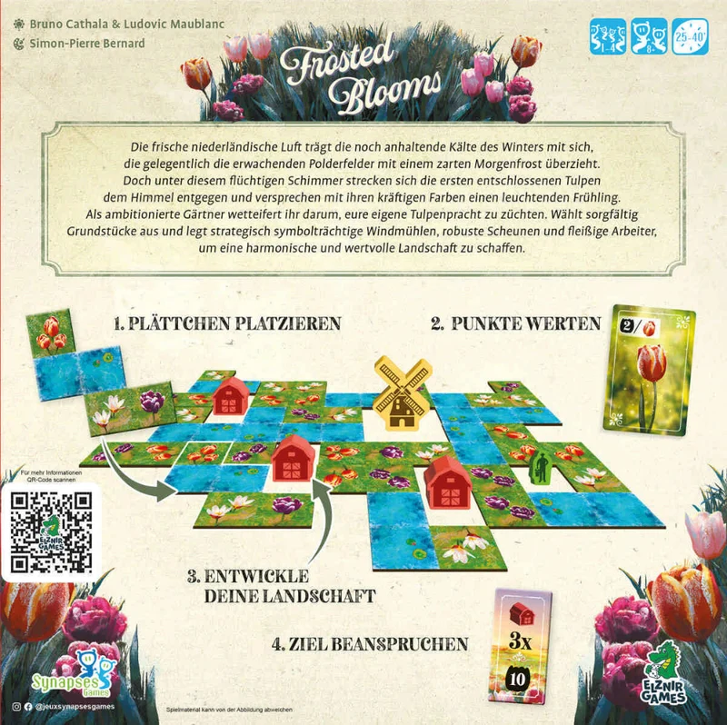 Frosted Blooms - Wunderschönes Plättchenlegespiel