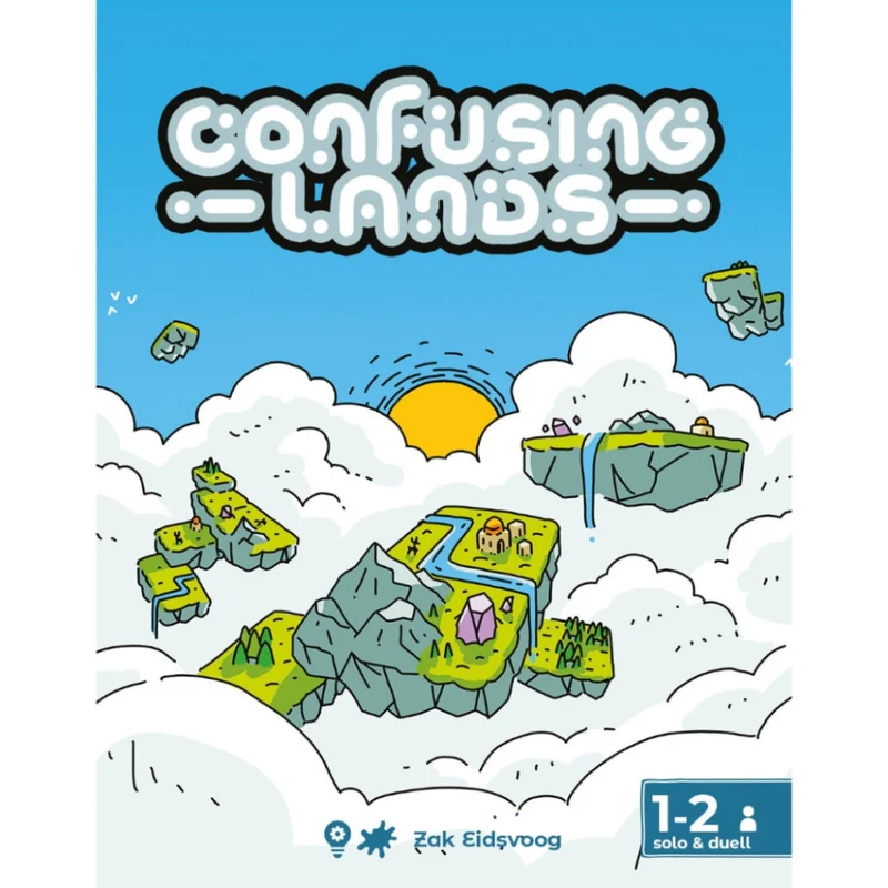 Confusing Lands - Kartenlege- und Puzzlespiel für für 1 und 2 Spieler