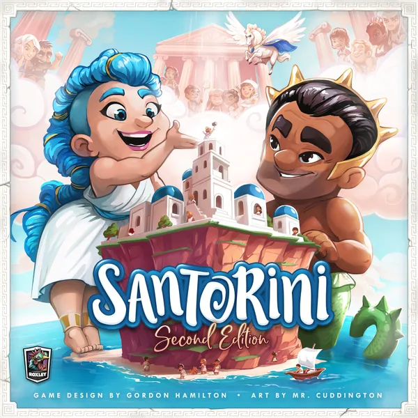 Santorini Second Edition (engl.) - Wunderbares abstraktes Einsteigerspiel für die ganze Familie