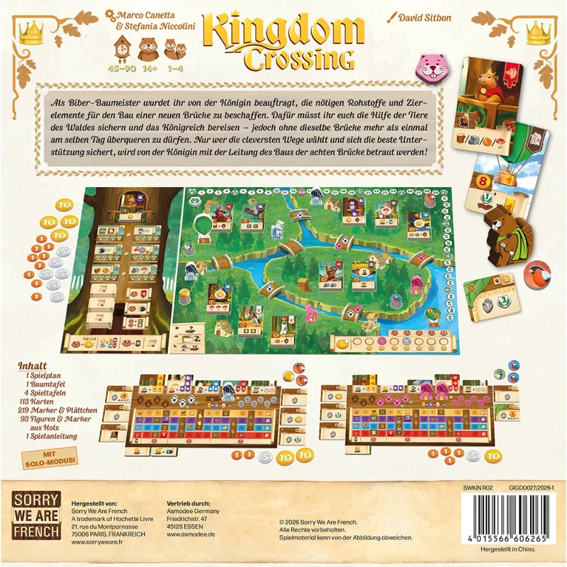 Kingdom Crossing - Strategisches Planungsspiel für erfahrene Familien