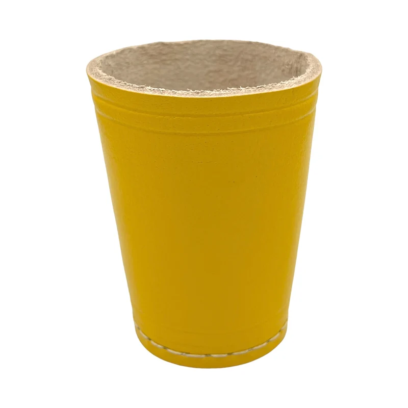 Würfelbecher Gelb