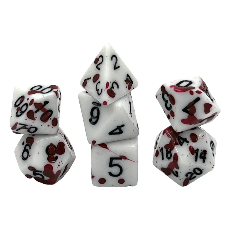 7-teiliges RPG Würfelset Mehrfarbig: Sparkling Blood