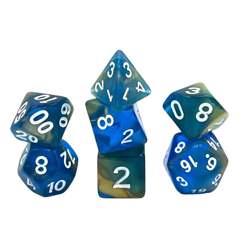 7-teiliges RPG Würfelset Mehrfarbig: Starry Night