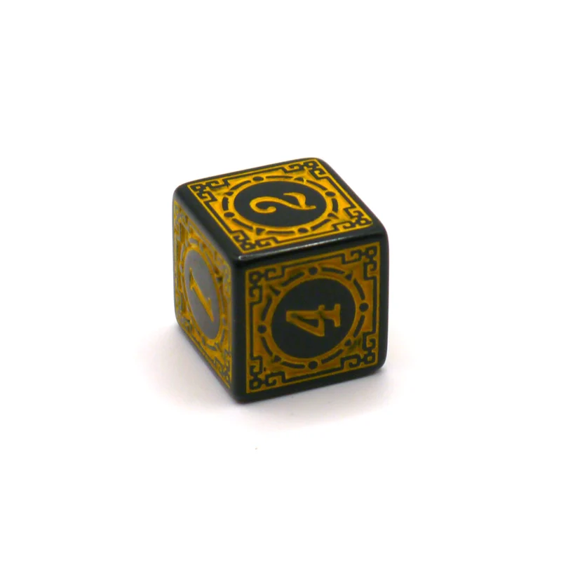 D6 Würfel Magic Flame: Yellow