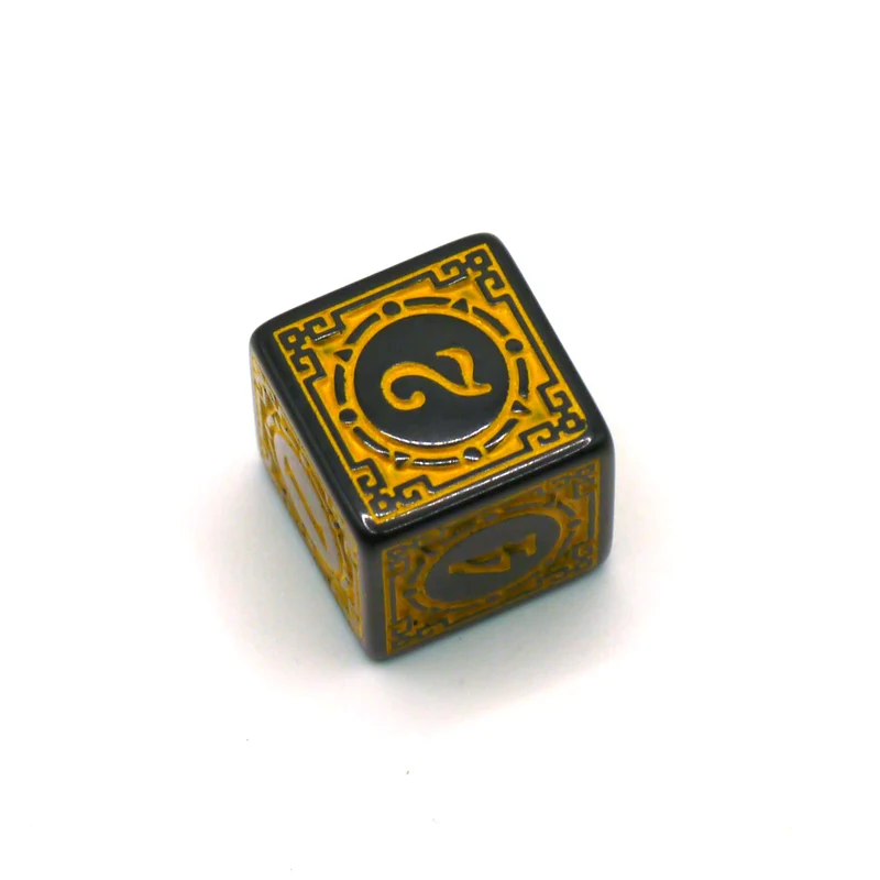 D6 Würfel Magic Flame: Yellow