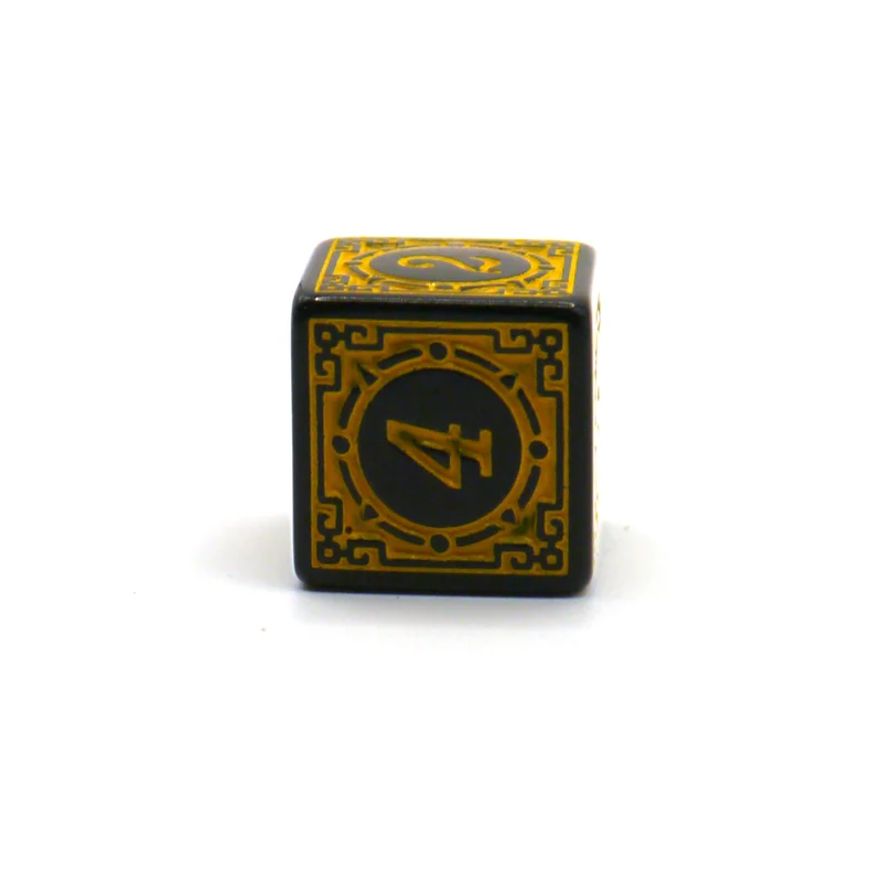 D6 Würfel Magic Flame: Yellow