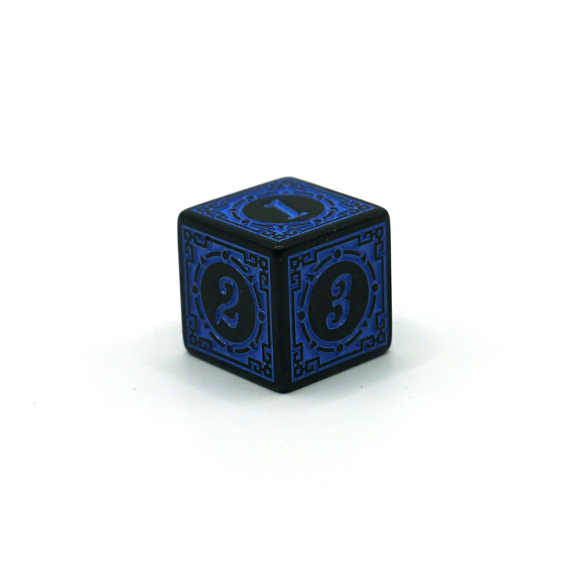 D6 Würfel Magic Flame: Blue