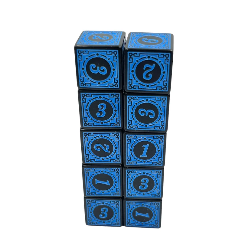 D6 Würfel Magic Flame: Blue