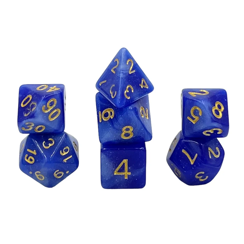 7-teiliges RPG Würfelset Galaxy: Blue Storm